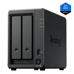 시놀로지 DS725+ 32TB 16TBX2EA 도시바 NAS HDD장착 (초기설정 무료원격지원)  2베이 NAS