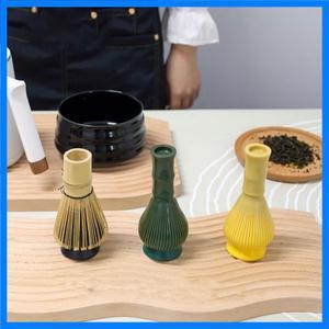 식품 등급 실리콘 말차 거품기 말차 믹서기 녹차 분말 믹서기 내열성 실리콘 티 브러쉬 스탠드 포함