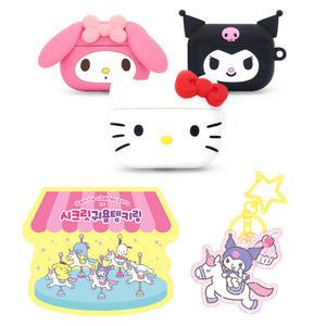 산리오 3D 실리콘 에어팟3 에어팟프로 프로2 케이스 쿠로미 포차코 한교동 마이멜로디 카라비너 키링포함