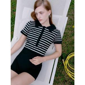 [갤러리아] JASR5E104 질스튜어트[랩스커트포함]블랙 스트라이프 투피스 수영복