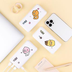 카카오프렌즈 귀여운 캐릭터 보조배터리 휴대용 고속 충전 대용량 보조배터리 20000