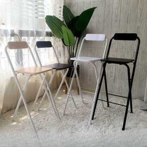 높은 접이식 바의자 등받이 높은 체어 아일랜드 바스툴