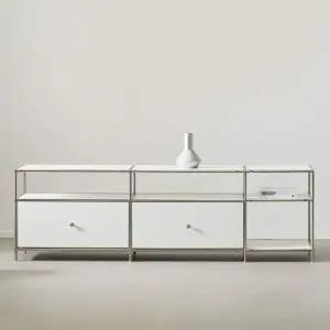 [채우리] 파이토 미드센츄리 모듈 2단 1710 사이드 선반장 거실장