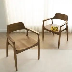 [BEST][에보니아] 미스틱 참죽나무 원목 식탁 의자