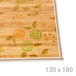 [더담고]시원한 2인용 플라워 대자리 17mm ( 여름자리 침대 대나무 돗자리 더블 거실 매트 야외 캠핑 )