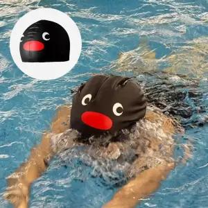 캐릭터 수모 핑구 펭귄 귀여운 수영모자 실내수영장 남여공용 동호회 강습 선물