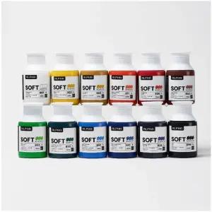 알파 소프트바디 아크릴물감 250ml 12색 세트/2종