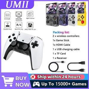 AISLPC R36S 휴대용 M15 게임 시스템 비디오 IPS 리눅스 5인치 스틱 콘솔 플레이어 레트로 화면 핸드헬드