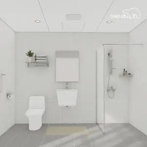 [25년형]대림바스 데일리 라이트그레이 거실욕실 리모델링