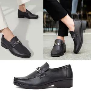 국내제작 비죠장식 스티치라인 슬립온 남성로퍼 남성구두 빅사이즈