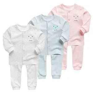 [그린베베] 영유아 봄가을용_ 스몰도트 양면내의/아기옷/아기내복/실내복/남아/여아/상하세트/순면/KC인증/국내원단