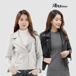 [앙스블랑] 이태리 수입 프라임 리얼 양가죽 숏 라이더 자켓 312