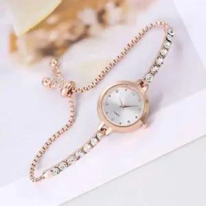 [골드스마일]샤인스톤슬라이드여성손목시계(화이트)