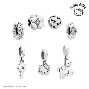 [헬로키티]산리오 헬로키티주얼리 실버 유화 쁘띠 팔찌참 10종 택1