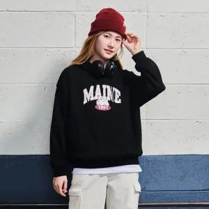 [에꼴리에] 여자 겨울이월 루즈핏 캐릭터포인트 후드티(24D0451)