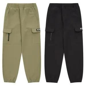 [에꼴리에] 남자 겨울이월 나일론 본딩 언발 카고조거바지(24D1204)