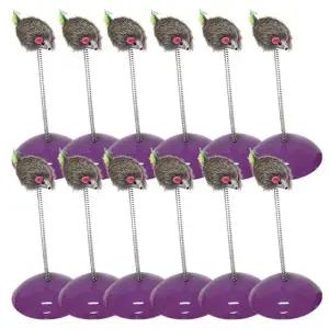 고품질 고양이 펀칭 쥐돌이 장난감 색상랜덤 12P 사냥놀이 고양이쥐돌이 고양이생쥐인형 (WFJFK7M)