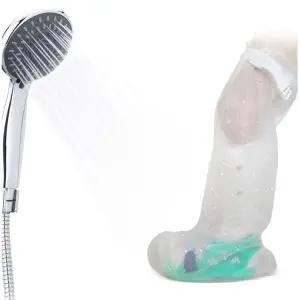 통깁스 비닐 방수커버 재사용 특대 XL 키큰 다리 샤워용 수술후 목욕 토시 보호
