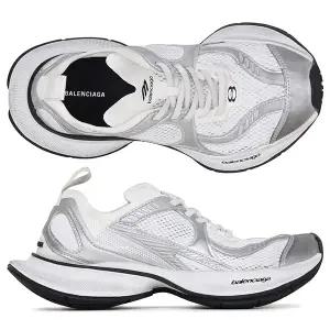 발렌시아가 25FW 화이트 실버 서킷 스니커즈 793944 WFLGY 9100