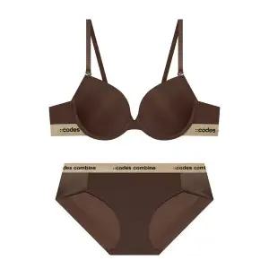 갤러리아 코데즈컴바인[여] 브라운 베이직 브라 햄팬티세트(CEWBR961BR/CEWBP961B