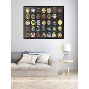 메달 보관함 마라톤 표본 훈장 메달 3x5 블랙 프레임 액자형 뱃지 디스플레이 프레임