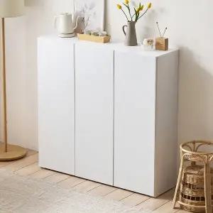 [케어퍼니처]토니 1200 슬림 키높은 수납장 거실 다용도 침대옆 수납장