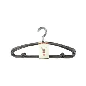 GF 슬림 코팅 옷걸이 10P 브라운/미끄럼방지/논슬립/어깨뿔/라운드/바지/걸이/철제/어깨불/고정/니트/정리