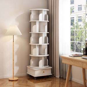 회전식 4단 5단 회전 원형 책장 코너 북타워 책꽂이