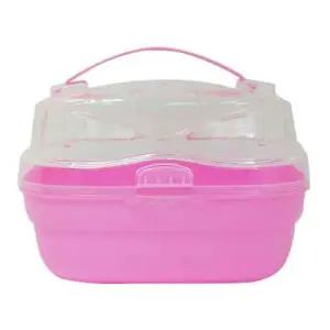 CARNO 소형 이동장(RJ195)핑크/햄터집/헴스터/케이지/관찰존/아크릴/박스/키우기/사육장/리빙/박스/용품