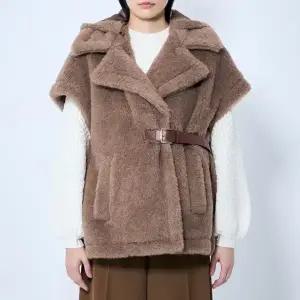 막스마라 LANOS 04 라노스 테디 시어링 벨트 케이프 콜로니얼 2514731141 600 005