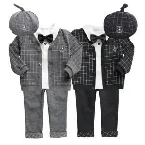 [그린베베] 영유아 봄가을용_미켈가디 남아정장 5종/아기옷/외출복/상하세트/신생아옷/남아/하객룩/돌잔치룩/돌복/선물용/KC인증/국내생산