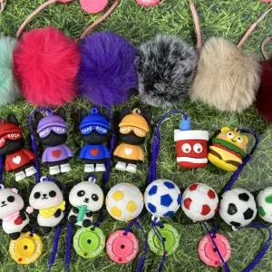 골프 티걸이 20종 토끼털 인형 캐릭터 버디링 골프 악세사리