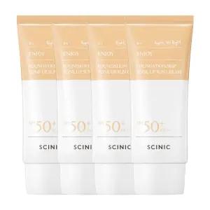 싸이닉 파데스킵 톤업 선크림 50g×4개 내추럴톤