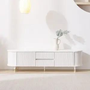 보루네오 마르체 레아 타원형 템바보드 높은거실장 1600 BGW326C (착불)