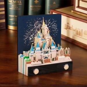 타임피스 캘린더 2026 3D 메모 패드 (조명 포함) 아트 크리스마스/집들이 선물 데스크탑 장식