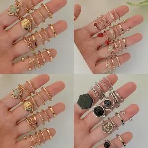 20pcs 반지세트 9종 데일리 포인트 신주소재