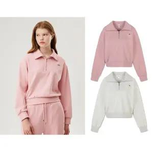 [르꼬끄](대전신세계)[50% OFF] (QP322OFS72) 여성 더블텐션 루즈 크롭 반집업 맨투맨 / 대전신세계