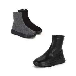 [무크] 여화 윔지 캐주얼 앵클부츠 3colors