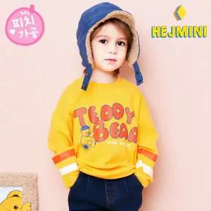 [헤이미니] 꼬미소매배색기모피치티셔츠