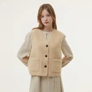 [플라스틱아일랜드]리버시블 무스탕베스트 PQ4MV061