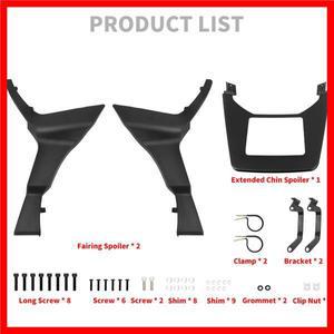 오토바이 페어링 스포일러 커버 블랙 할리 여행용 CVO 로드 글라이드 스페셜 제한 울트라 FLTRU FLTRK FLTR