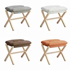 코지 풋스툴 사무실 책상 쇼파 발판 원목 의자 발쿠션 풋레스트 접이식 발받침대