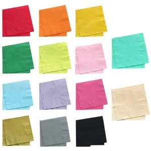 칼라냅킨 20매 파티냅킨 할로윈 크리스마스 생일파티 홈 파티 기념일 테이블 용품 장식