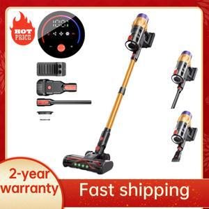 MPQU V18 무선 핸드 헬드 진공 청소기 550W 브러시리스 모터 55kPa 강력한 흡입 터치 스크린 탈착식 배터리