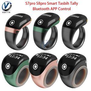 S7pro 블루투스 전자 카운터 APP 제어 모니터 스마트 Tasbih Tally Finger Counter 이슬람교도 Zikr Ring