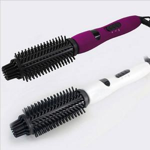 볼륨고데기 미용실 볼륨 가용 플러그 롤 뿌리 컬링 빗 스타일러 원형 빗고데기 보라색