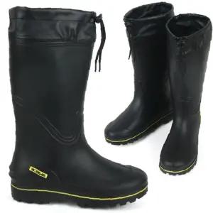 남성털장화 남자 겨울 논슬립 카프 방수 방한 부츠 낚시 검정