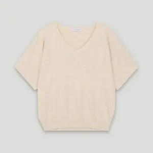 [롯데백화점]코데즈컴바인 브이넥 반팔 니트 풀오버 CKC-PU004W9