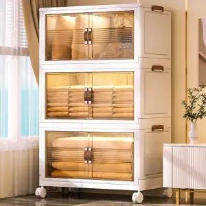 다용도접이식수납장 폴딩 이동식 대용량 정리함 대형