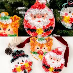 크리스마스 입체 모자이크 오너먼트 미술 겨울 만들기 초등 어린이 장난감 체험 인테리어 소품 트리 장식